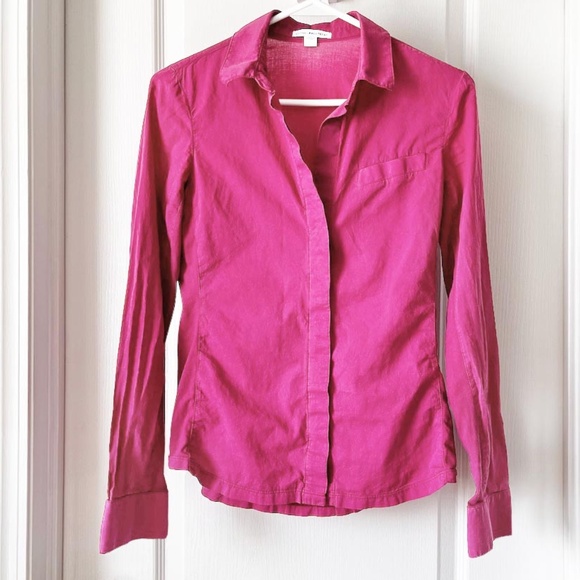 JAMES PERSE Fuchsia Button Down Shirt & Tank Top - Picture 3 of 14